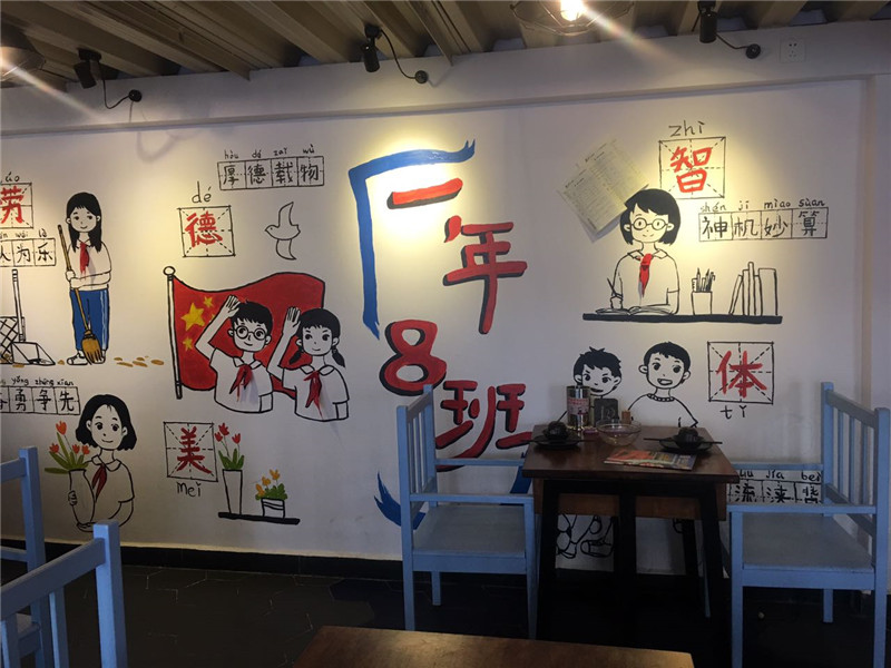 第一国际串串香墙绘