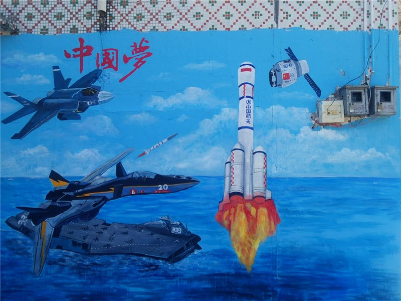 肇庆中州文化墙彩绘