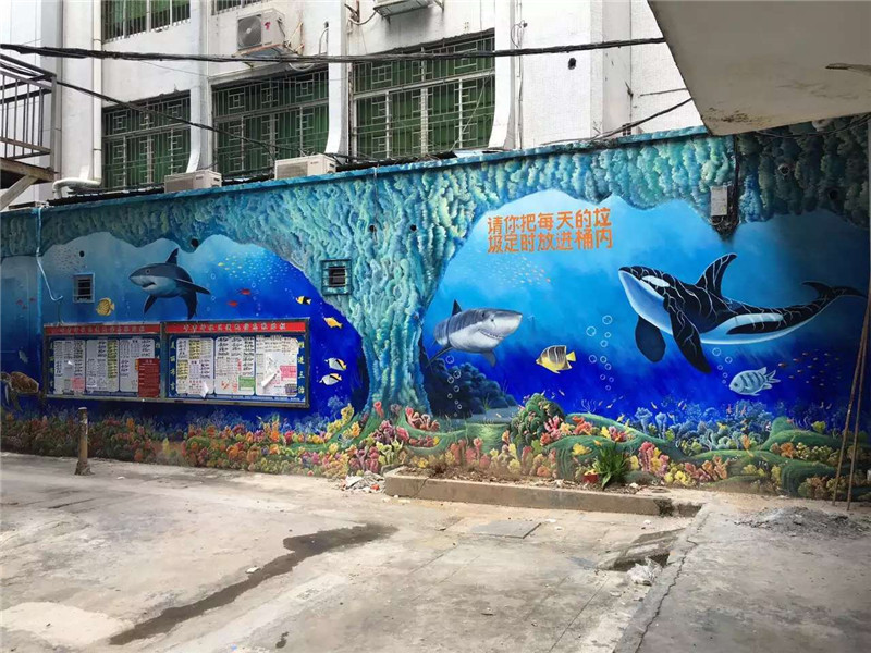 珠海文化墙彩绘