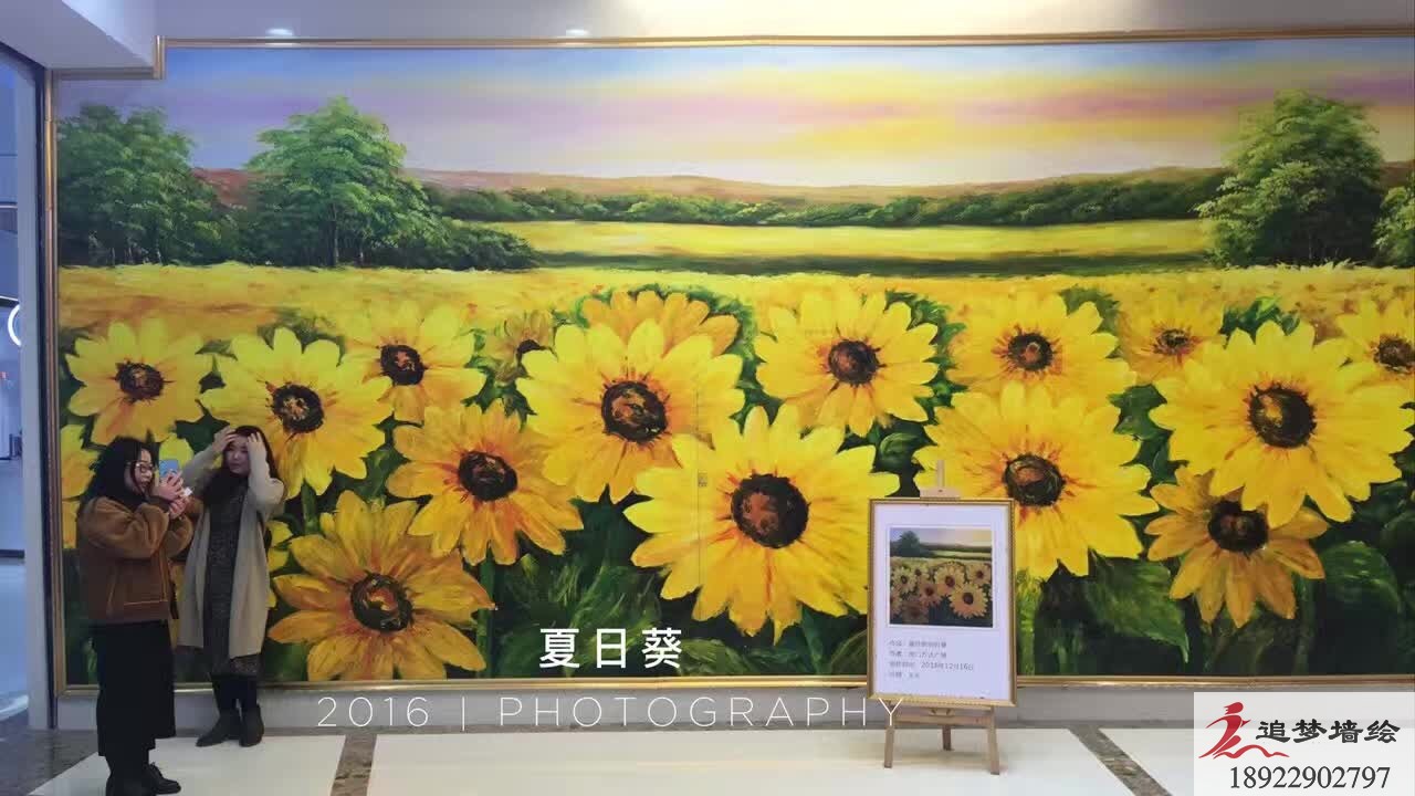 墙绘花卉