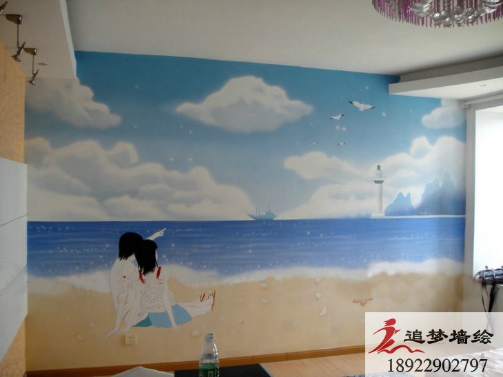 地中海电视背景墙