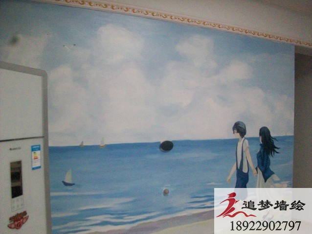 地中海电视背景墙