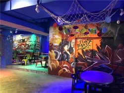 餐吧墙绘【手绘墙画】