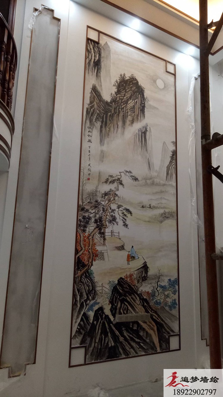 别墅背景墙 