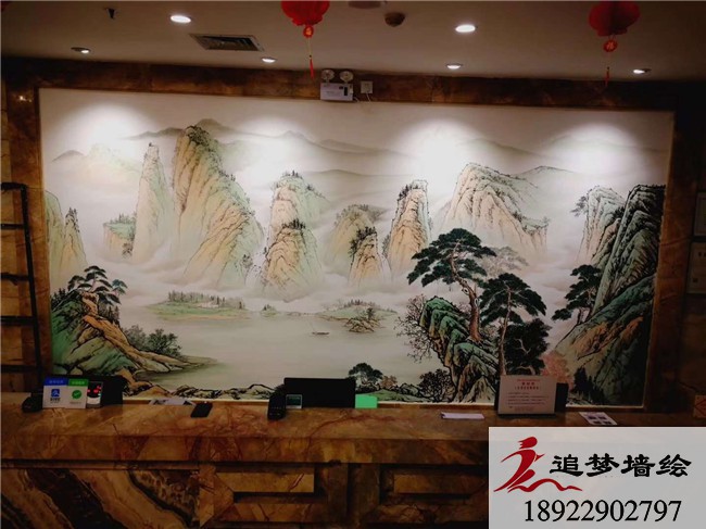 菲蓝酒店墙绘