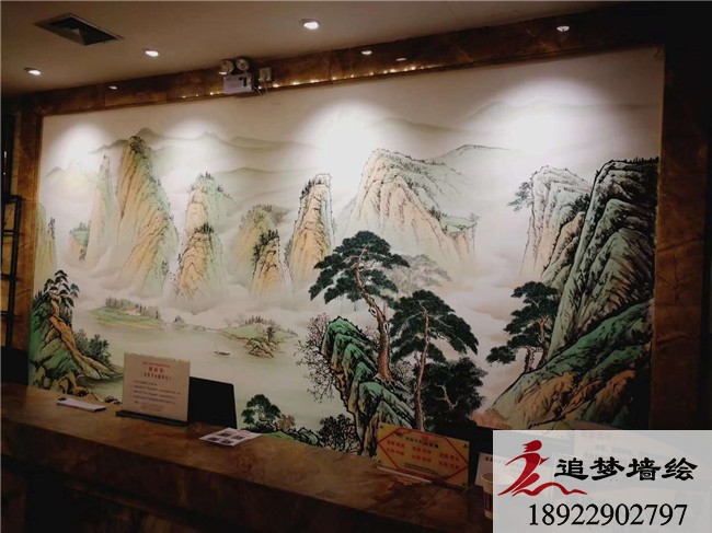 菲蓝酒店墙绘