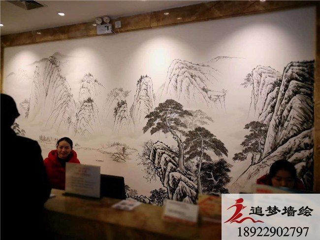菲蓝酒店墙绘