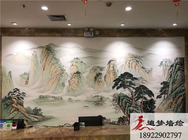 菲蓝酒店墙绘