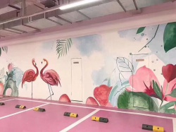 东莞万科地下停车场【室内墙绘】